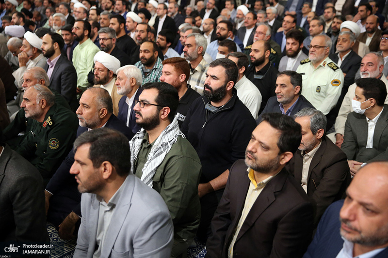 دیدار مسئولان نظام و مهمانان کنفرانس وحدت اسلامی با رهبر معظم انقلاب