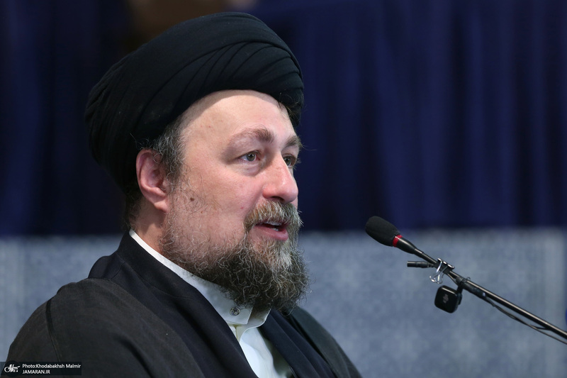 دیدار اعضای جبهه فرهنگی نقلاب اسلامی با سید حسن خمینی