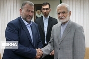 دیدار نایب رئیس دفتر سیاسی حماس با کمال خرازی