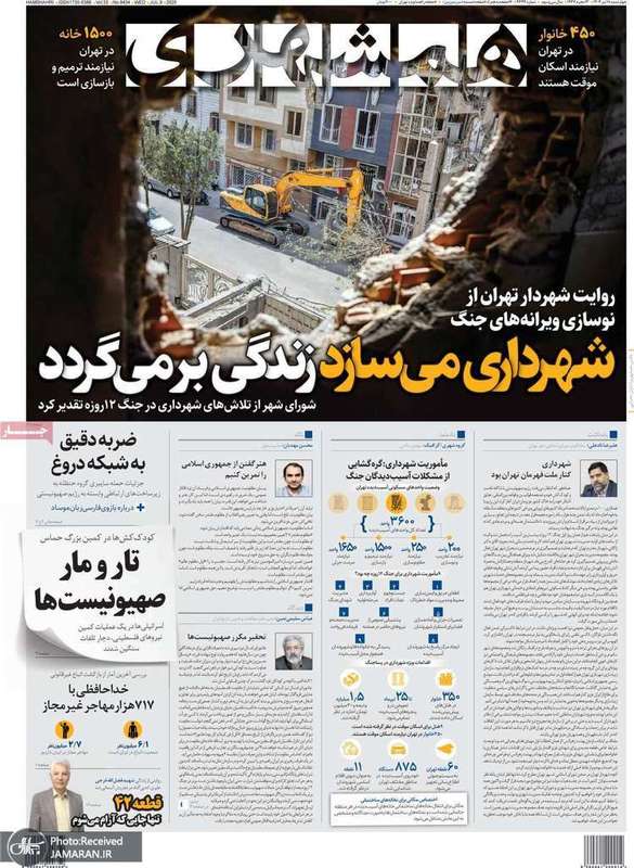 گزيده روزنامه های 18 تیر 1404