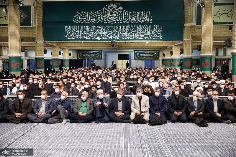 اولین شب مراسم عزاداری حضرت فاطمه‌ زهرا (س) در حسینیه امام خمینی