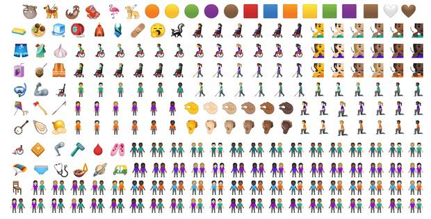 رونمایی اپل و گوگل از ایموجی های جدید+ تصاویر