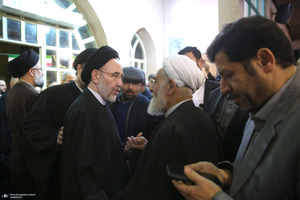 مراسم سالگرد رحلت آیت‌الله سید محمد موسوی بجنوردی در حسینیه جماران  -2