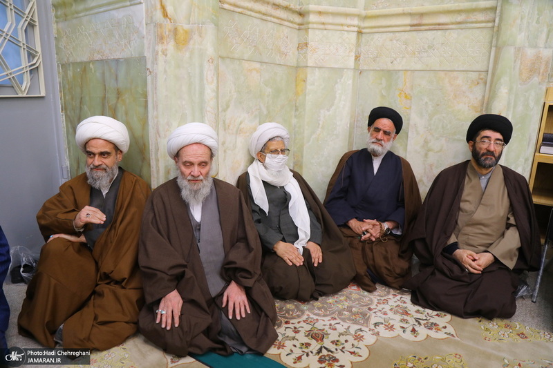 مراسم ترحیم و بزرگداشت آیت الله سید محمدعلی شیرازی در مسجد اعظم قم