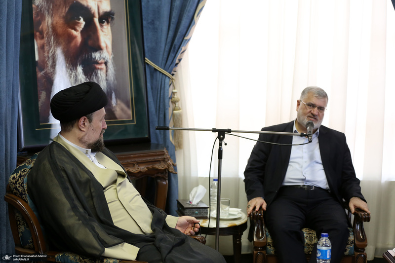 دیدار استاندار تهران و مدیران استان با سید حسن خمینی