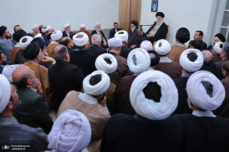 دیدار دست‌اندرکاران برگزاری همایش بین‌المللی تفسیر تسنیم با رهبر معظم انقلاب