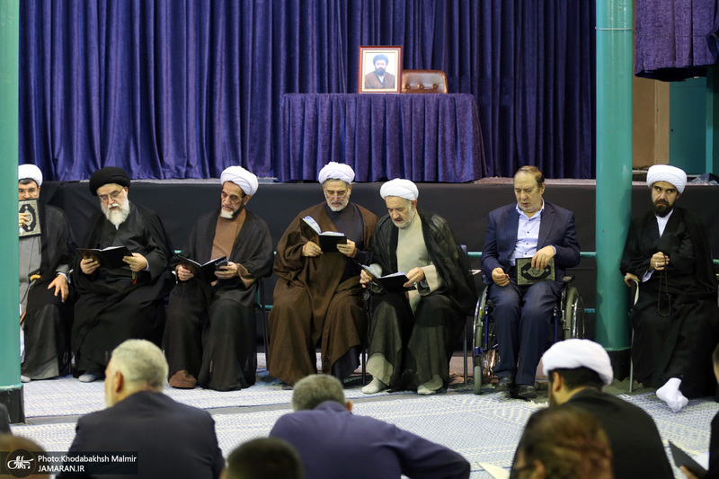 مراسم چهلمین روز مرحوم آیت الله صانعی در حسینیه جماران