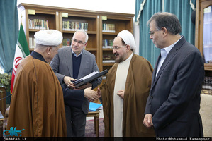 دیدار رئیس و معاونین مرکز تحقیقات استراتژیک مجمع تشخیص مصلحت نظام با آیت الله هاشمی رفسنجانی