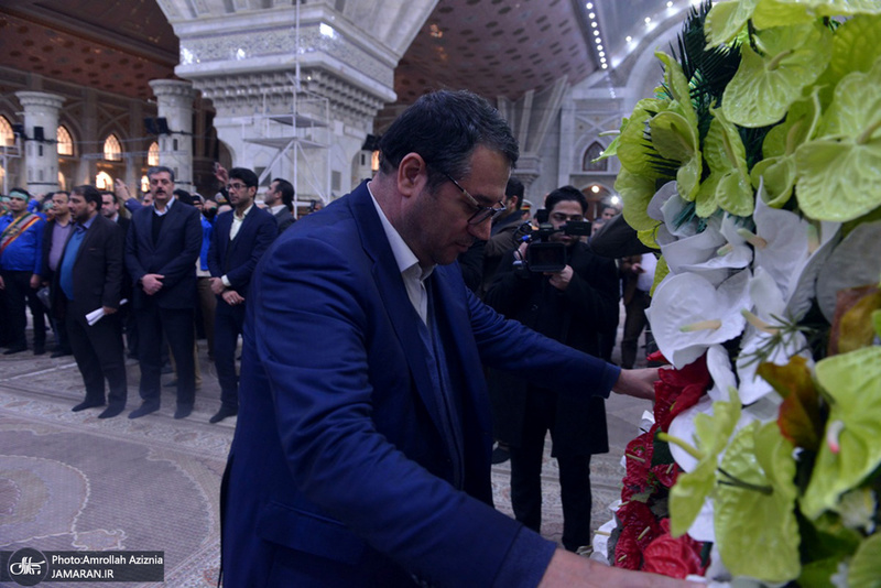 تجدید میثاق وزیر و مدیران وزارت صنعت، معدن و تجارت با آرمان های امام(س)