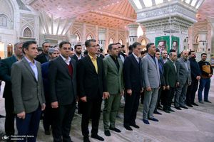 تجدید میثاق جمعی از ورزشکاران و مسئولان باقرشهر با آرمان های حضرت امام خمینی (س)