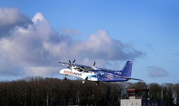 پرواز هواپیمای هیدروژنی در انگلیس 

