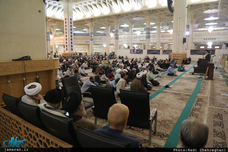 مراسم بزرگداشت حجت الاسلام و المسلمین دکتر احمدی در شبستان امام خمینی حرم حضرت معصومه