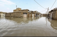 اهالی کوت عبدالله شهرستان کارون غرق در آب  (14)