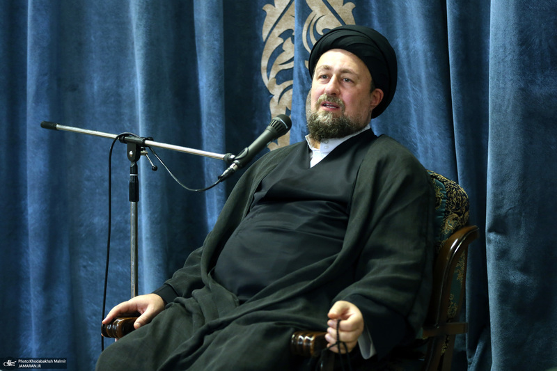 دیدار مسئولان قرارگاه فهمیده با سید حسن خمینی