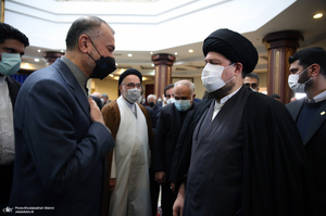 دیدار امیرعبداللهیان و معاونین وزارت امور خارجه با سید حسن خمینی