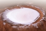 برف انبوهی که در مریخ به زمین نشسته+ عکس