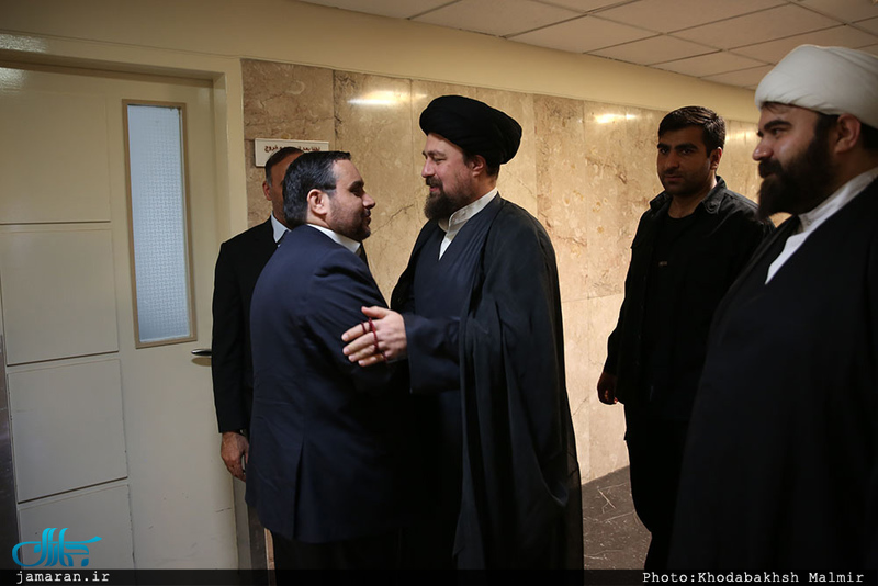 عیادت سید حسن خمینی از آیت الله العظمی مظاهری 