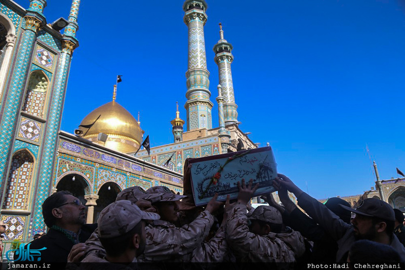  تشييع پیکر مطهر شش شهید گمنام در قم