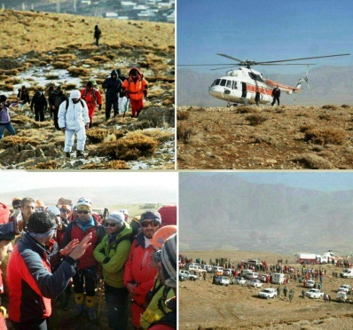 کوهنوردان کمتر از 2 ساعت دیگر به محل لاشه هواپیما می رسند