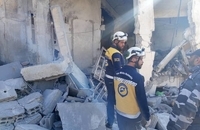 ویرانی در حومه دمشق پس از حمله اسرائیل  (3)