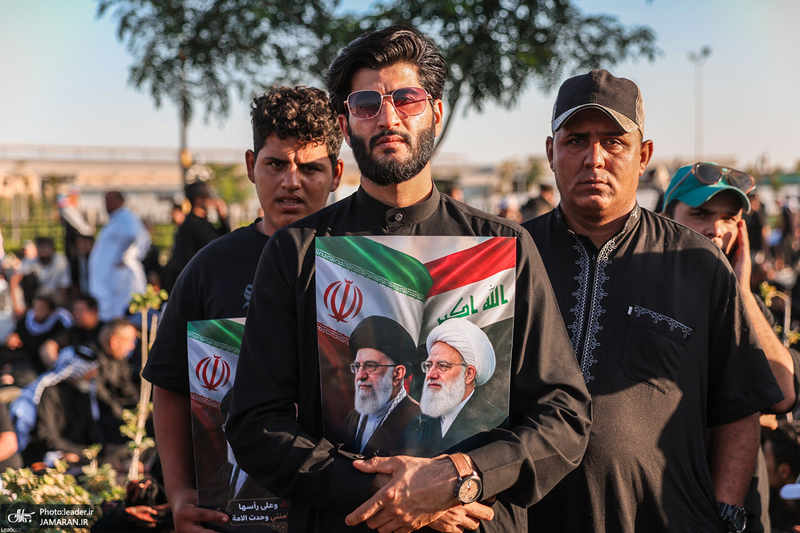 تشییع پیکر مطهر رهبر شهید در نجف اشرف