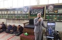 مراسم روز شهادت امام محمد باقر (ع) در دفتر آیت‌الله‌العظمی صانعی (13)