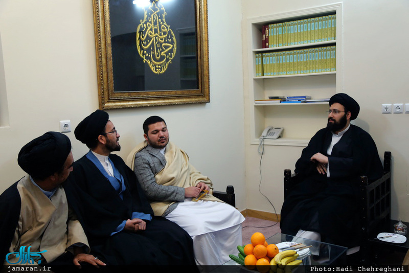 دیدار مشاور ارشد شورای امنیت افغانستان و رهبر حزب اسلامی مردم افغانستان با سید علی خمینی