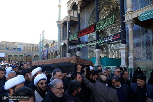 مراسم تشییع و خاکسپاری آیت الله سید هاشم رسولی محلاتی(ره) در قم