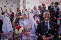 مراسم عروسی دسته‌جمعی در غزه (9)
