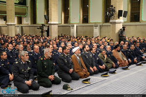 دیدار فرماندهان نیروی هوایی و پدافند هوایی ارتش با رهبر معظم انقلاب