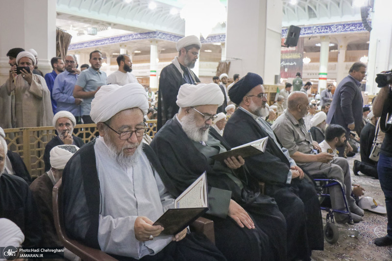 مراسم بزرگداشت آیت‌الله العظمی فیاض در حرم مطهر حضرت معصومه (س)