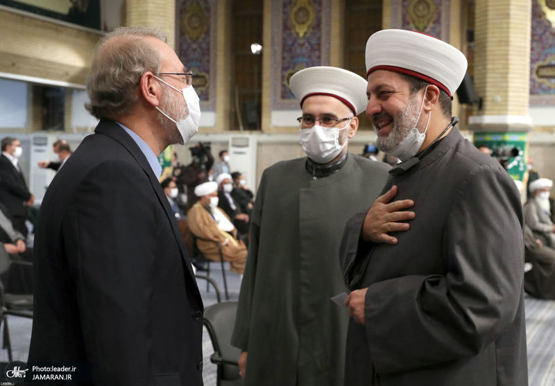 دیدار میهمانان کنفرانس وحدت اسلامى‌ و جمعی از مسئولان نظام با رهبر معظم انقلاب