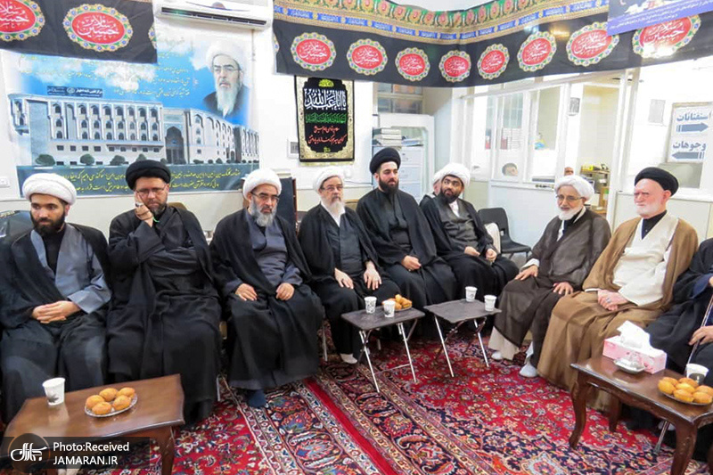 مراسم عزاداری امام حسین(ع) در بیت آیت الله العظمی فاضل لنکرانی(ره)