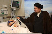 عیادت سید حسن خمینی از حجت الاسلام و المسلمین سید مهدی طباطبایی