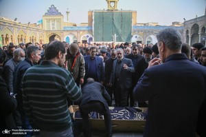 مراسم تشییع و خاکسپاری پدر دکتر جوادی یگانه