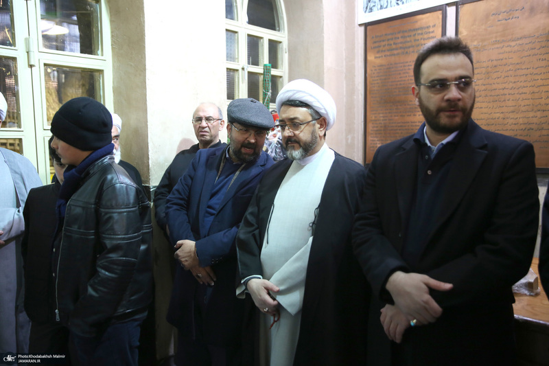 مراسم سالگرد رحلت آیت‌الله سید محمد موسوی بجنوردی در حسینیه جماران  -1