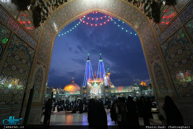 حال و هوای شب میلاد حضرت مهدی(عج) در حرم حضرت معصومه(س)