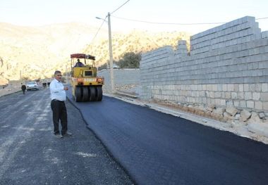 عملیات اجرایی آسفالت چهار روستای باشت آغاز شد