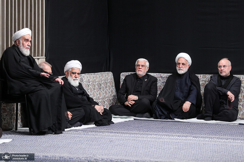 مراسم عزادارای شب عاشورا با حضور رهبر انقلاب اسلامی