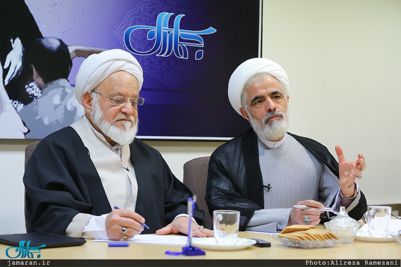 حضور حجج اسلام و المسلمین انصاری و مصباحی مقدم در جماران