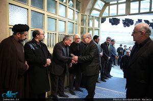 مراسم وداع با پیکر آیت الله هاشمی رفسنجانی(ره) در حسینیه جماران-5