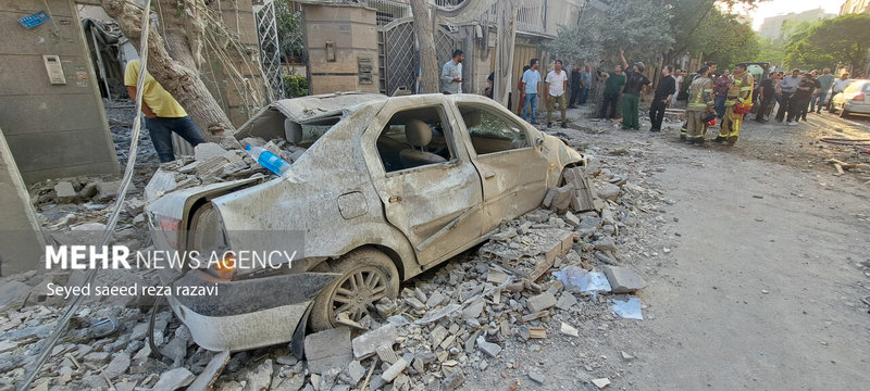 حمله رژیم صهیونیستی به مناطق مسکونی تهران + تصاویر