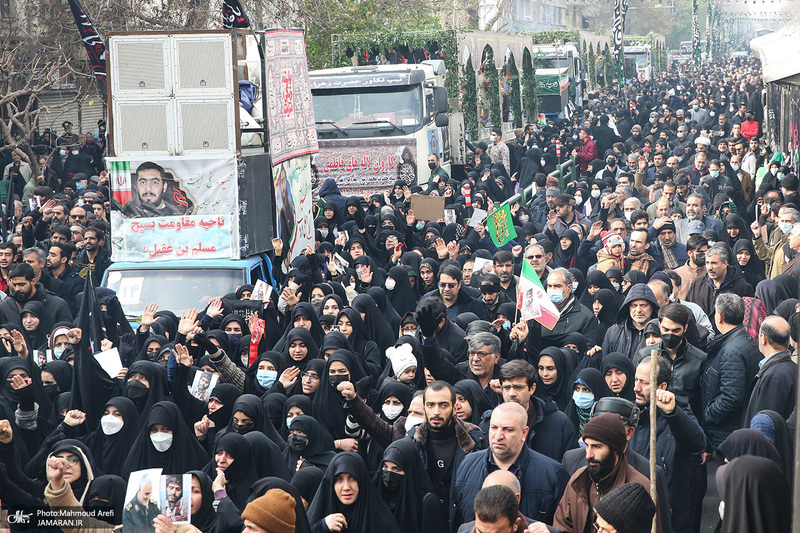 مراسم تشییع 200 شهید گمنام دفاع مقدس در تهران -2