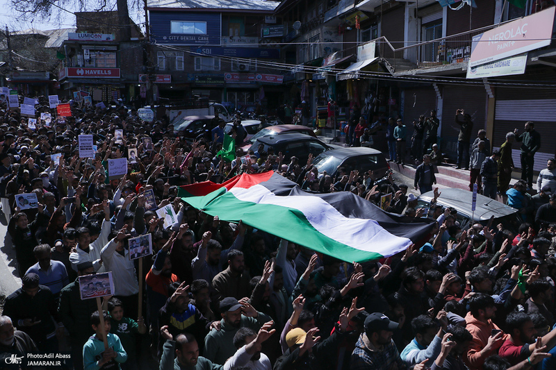 تصاویر اختصاصی جماران از راهپیمایی روز جهانی قدس در کشمیر