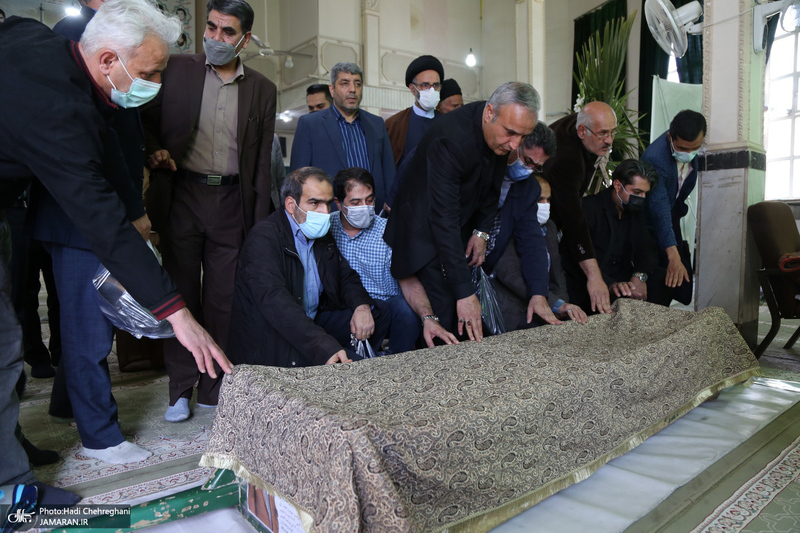 مراسم تشییع حسین عبداللهی، پیشکسوت رسانه ای