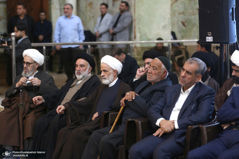 مراسم چهلمین روز در گذشت نوه قدرت الله علیخانی در حرم مطهره امام خمینی (س)