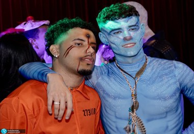 ورزشکاران در جشن هالووین 