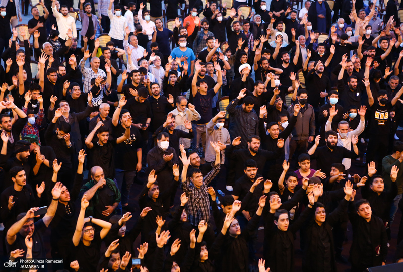 مراسم شهادت امام جعفر صادق (ع) در میدان امام حسین (ع)