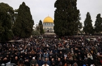 بیش از 90 هزار مسلمان در اولین نماز جمعه ماه رمضان در مسجد الاقصی (4)