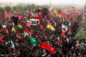 مراسم تشییع پیکر مطهر رهبر شهید انقلاب در قم